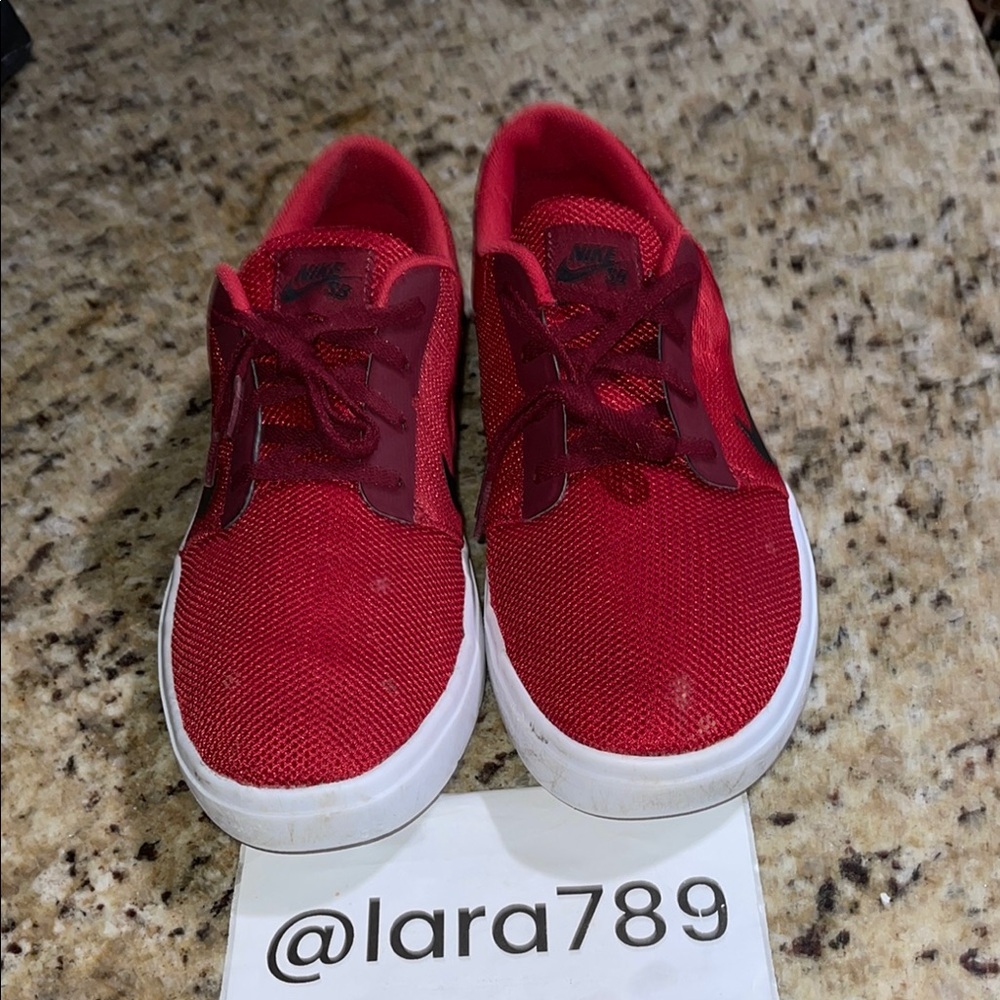 Nike Sb Portmore Ultralight Red Sneakers